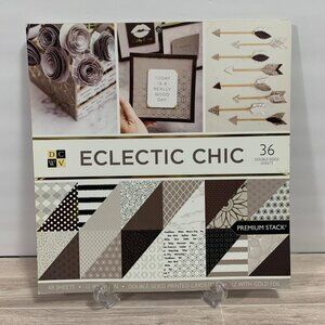 DCWV "Eclectic Chic" 12x12 Paperpad 36 Sheets Cardstock Papercrafts